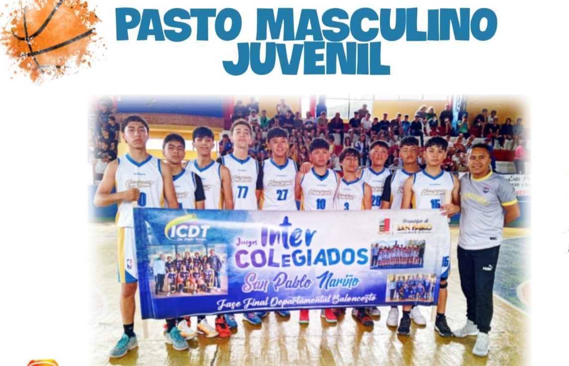 SOMOS CAMPEONES DEPARTAMENTALES EN BALONCESTO JUVENIL MASCULINO