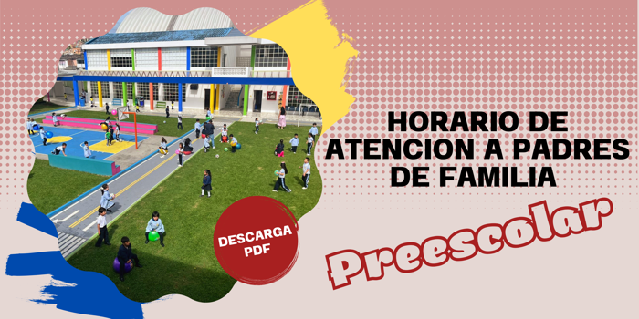 HORARIO DE ATENCION PREEESCOLAR